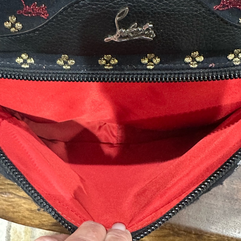 ❌❌SOLD❌❌Christian Louboutin Black and Gold Backpack - Picture 6 of 14